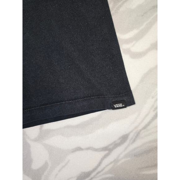 Y2K Style Vans Off the Wall T-Shirt Black Size L - Picture 4 of 8